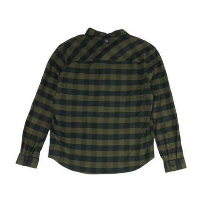 Green Check Flannel Button Down