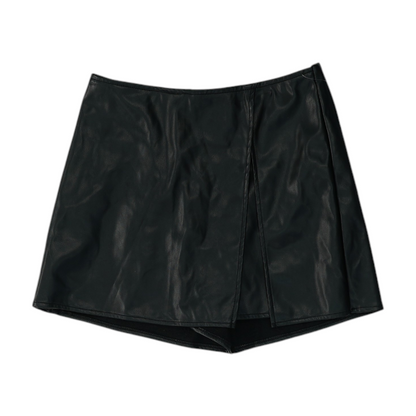 Black Solid Shorts