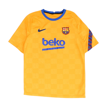 Men's Orange FC Barcelona Football Club Short Sleeve Jersey