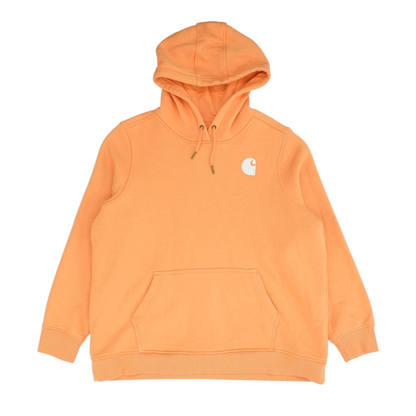 Orange Plus Solid Hoodie Pullover