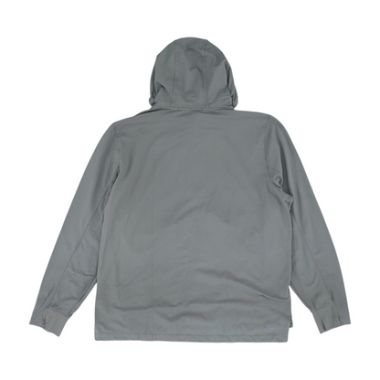 Gray Solid 1/4 Zip Pullover
