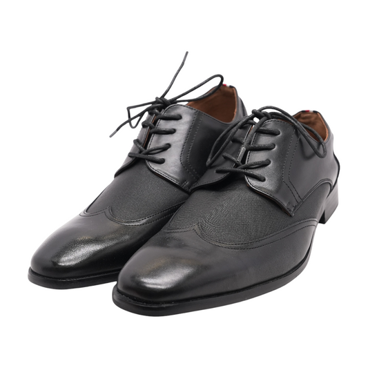 Black Lace-Up Dress Shoes