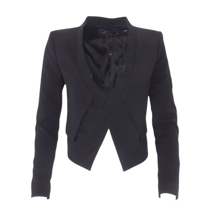 Black Solid Blazer