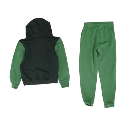 Black Color Block Long Sleeve Set