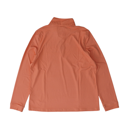 Coral Solid 1/4 Zip Pullover