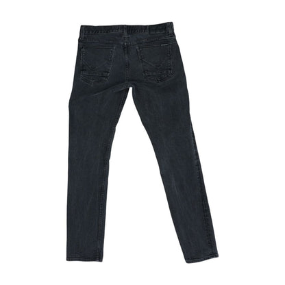 Black Slim Straight Jeans