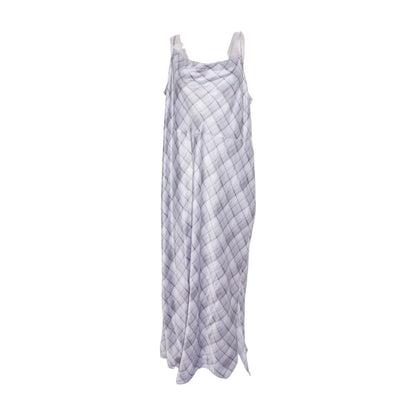 Gray Plus Plaid Maxi Dress