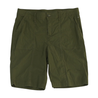 Green Solid Chino Shorts