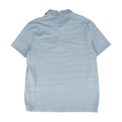 Blue Abstract Short Sleeve Polo