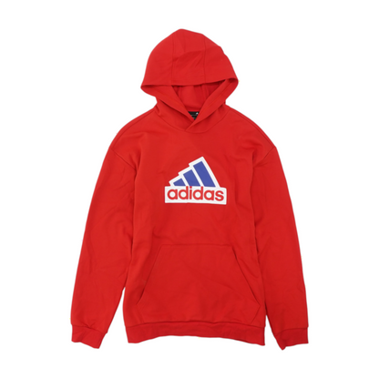Red Solid Hoodie Pullover