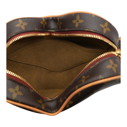 Game On Coeur Gold Shoulder Bag in Monogram Canvas,