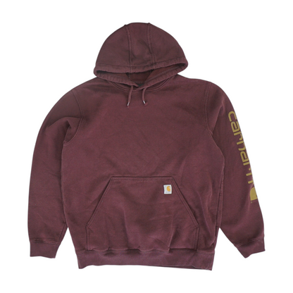 Maroon Solid Hoodie Pullover