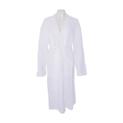 White Solid Robe