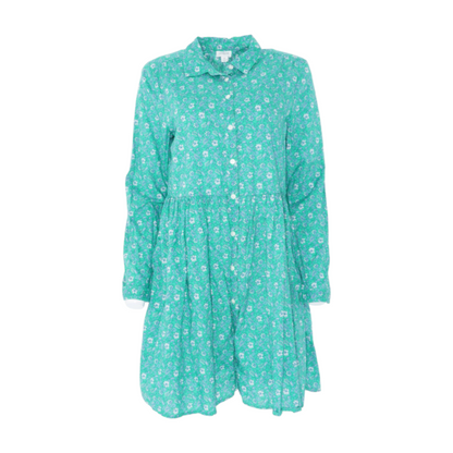 Green Floral Mini Dress