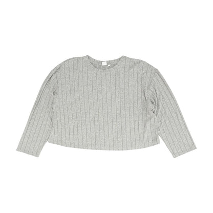 Gray Solid Pajama Top