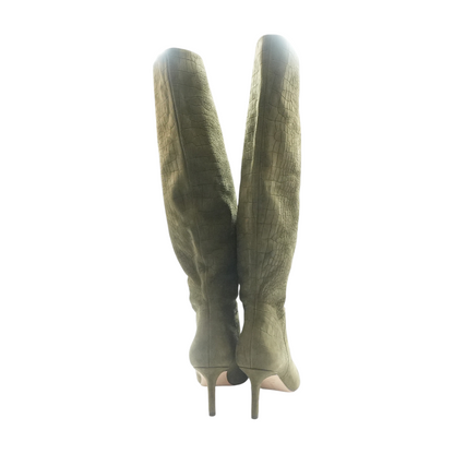Olive Knee-High Boots