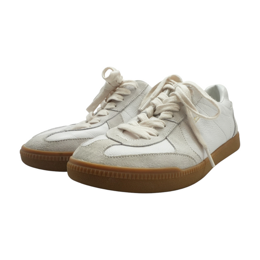White Low-Top Athletic Shoes