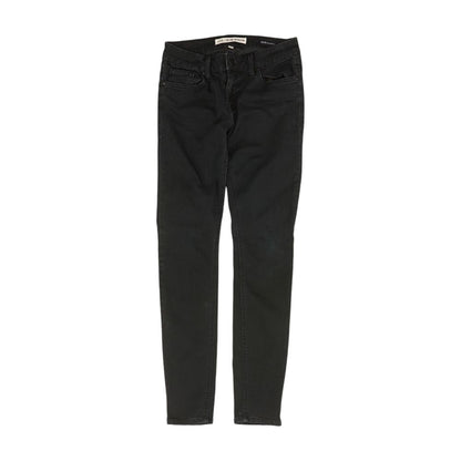 Navy Solid Mid Rise Skinny Leg Jeans
