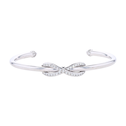 1/3 ctw 18K White Gold Diamond Cuff Bracelet