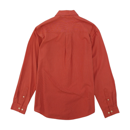 Red Striped Long Sleeve Button Down