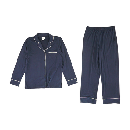 Navy Solid Pajama Set