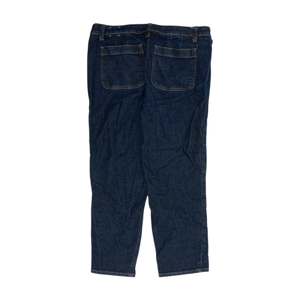 Navy Petite Straight Jeans