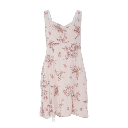 Pink Floral Mini Dress