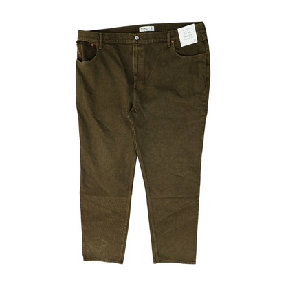 Brown Long Straight Jeans