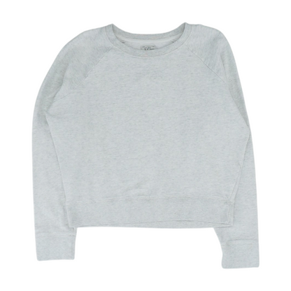 Gray Solid Sweatshirt Pullover