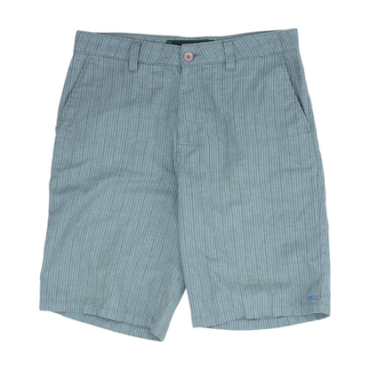 Gray Striped Chino Shorts
