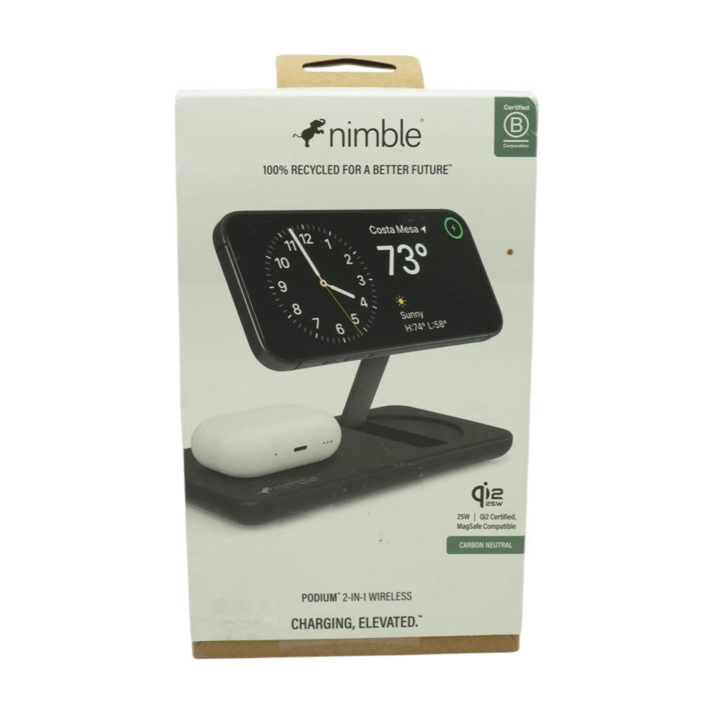 Podium 2-in-1 Wireless Charging Station