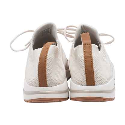 Beige Low-Top Athletic Shoes