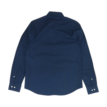 Navy Floral Long Sleeve Button Down