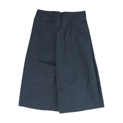 Gray Solid Chino Capris