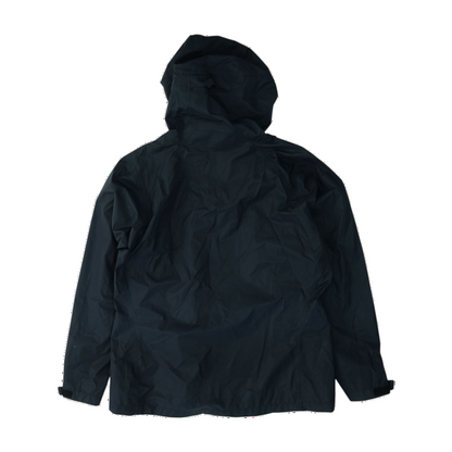 Black Solid Rain Jacket