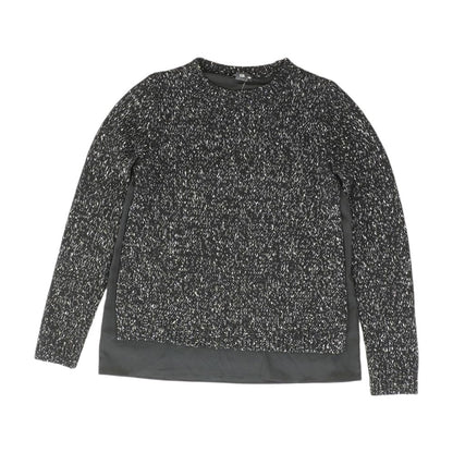 Black Solid Crewneck Sweater