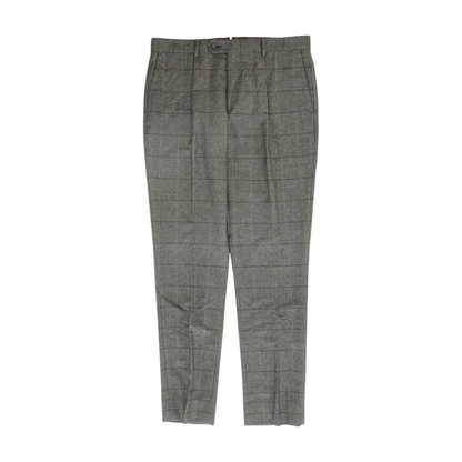 Brown Chevron Slim Pants
