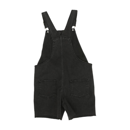 Black Solid Midi Dress
