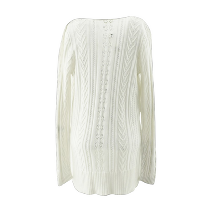 White Cardigan Sweater