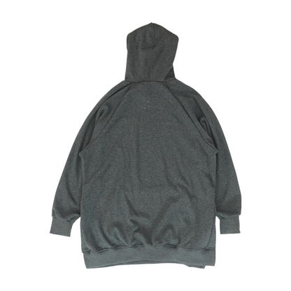 Gray Solid Hoodie Pullover