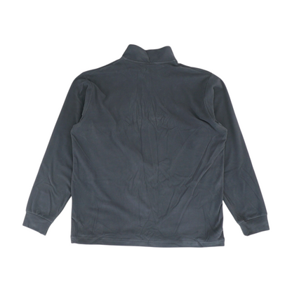 Black Solid 1/4 Zip Pullover