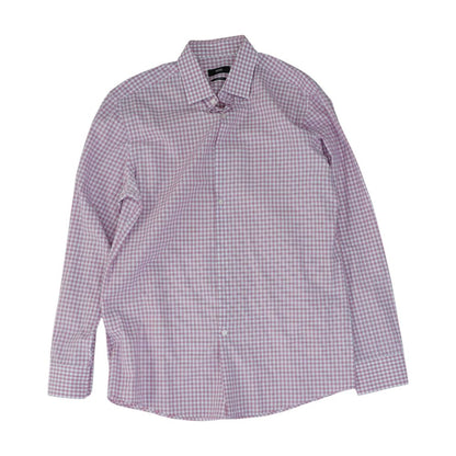 Pink Plaid Long Sleeve Button Down
