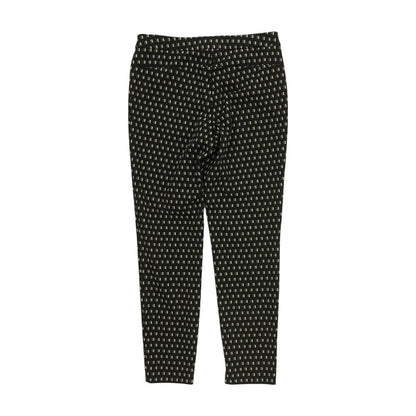 Black Geometric Dress Pants