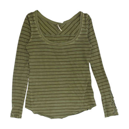 Olive Striped Blouse