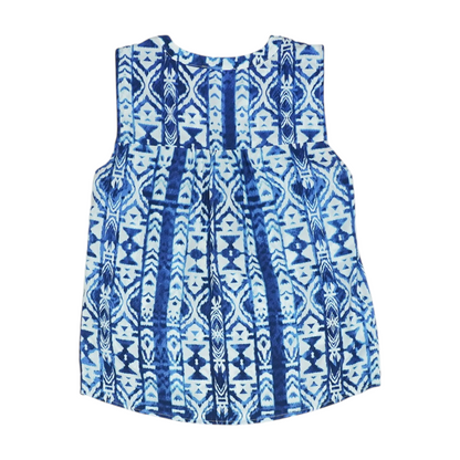 Blue Abstract Blouse