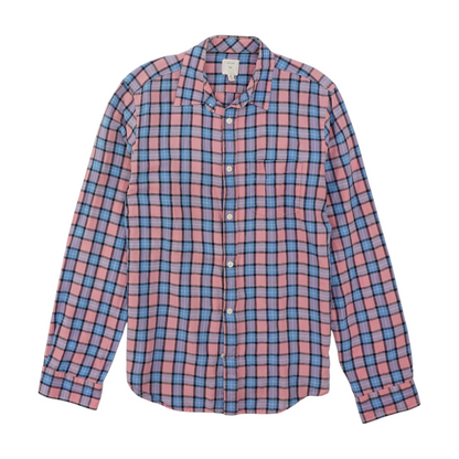 Pink Plaid Long Sleeve Button Down