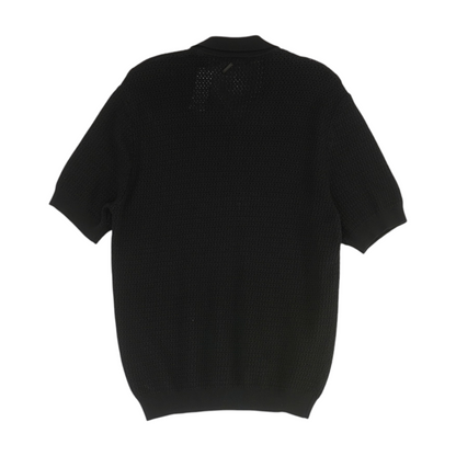 Black Solid 1/4 Zip Sweater