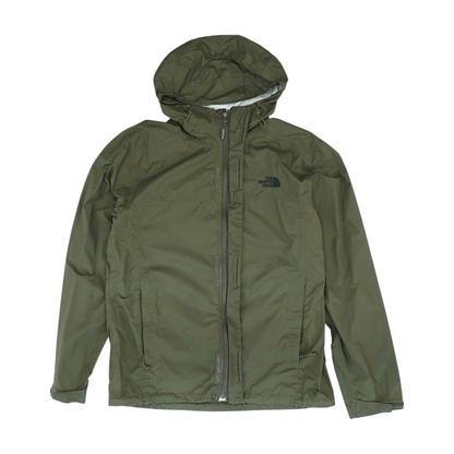 Green Solid Rain Jacket