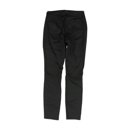 Black Solid Skinny Leg Jeans