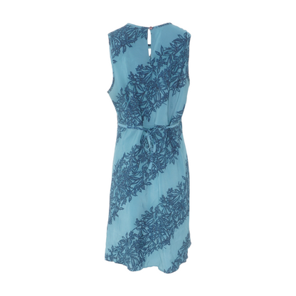 Teal Floral Midi Dress